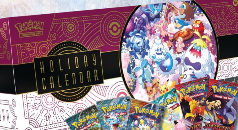 Новогодний календарь Pokémon TCG 2025 — уникальный набор с бустер-паками и сюрпризами