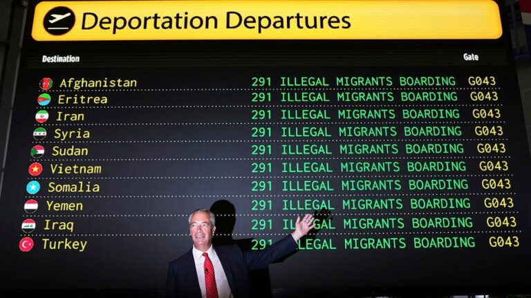 Reform UK предлагает массовое выселение 600 000 мигрантов в рамках жесткой иммиграционной политики