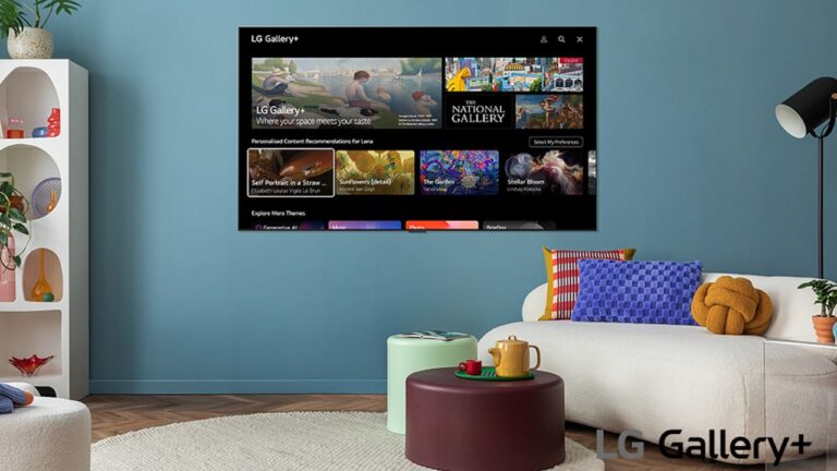 LG Launches Gallery+ — Новый сервис для отображения произведений искусства на экране