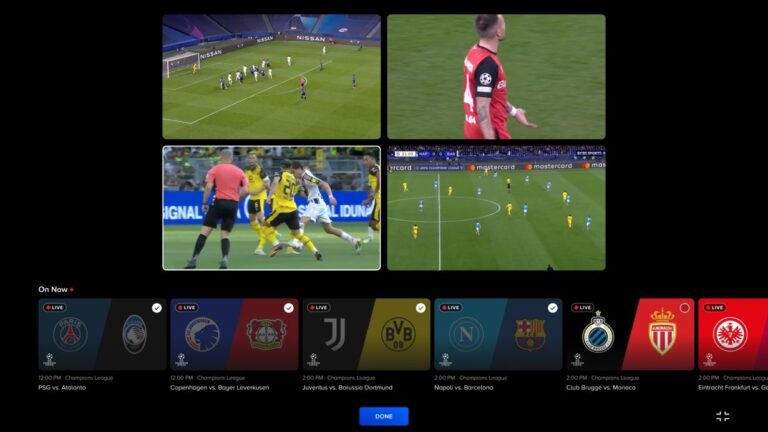 Paramount Plus запускает функцию Multiview для спортивных трансляций