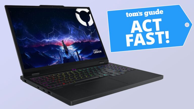 Отличная возможность: игровая ноутбук Lenovo Legion 5i с RTX 5060 дешевле на 500 долларов