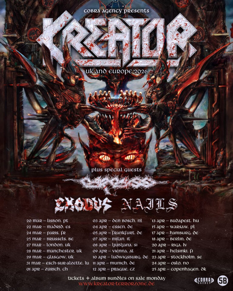 Kreator анонсируют новый альбом и представляют сингл “Seven Serpents”