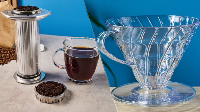 Как выбрать лучший ручной кофеварка: Hario V60 или AeroPress?