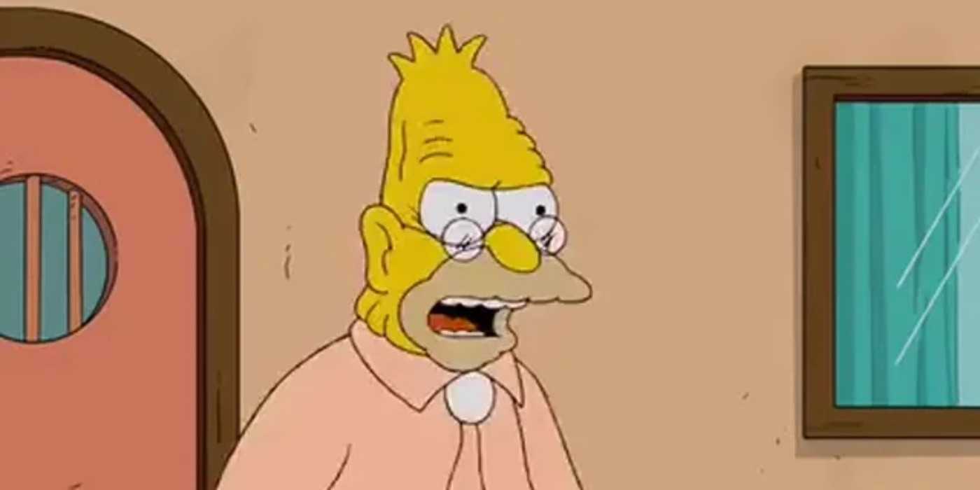 Дедушка кричит в "Симпсонах"