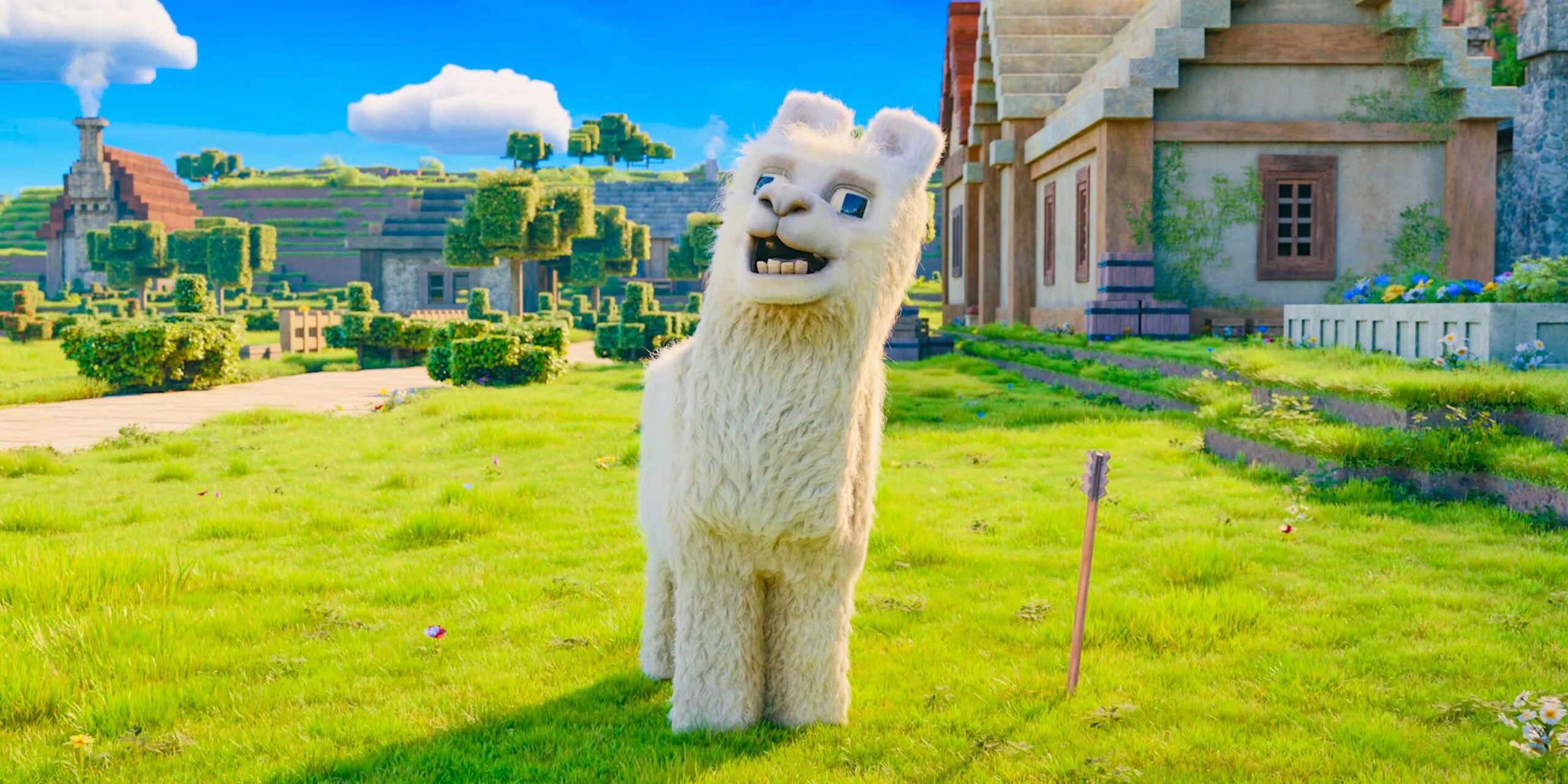 Лама в фильме "Minecraft"