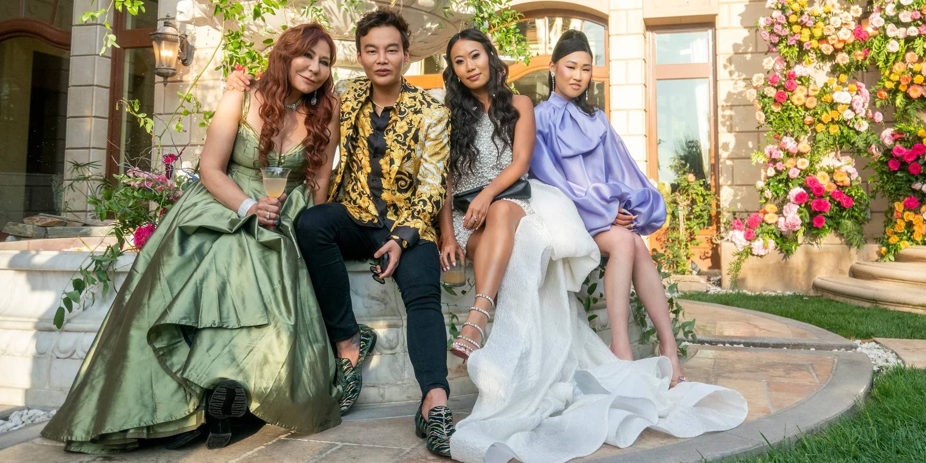 Анна Шей, Кейн Лим, Дороти Ван и Джеми Ся из Bling Empire.