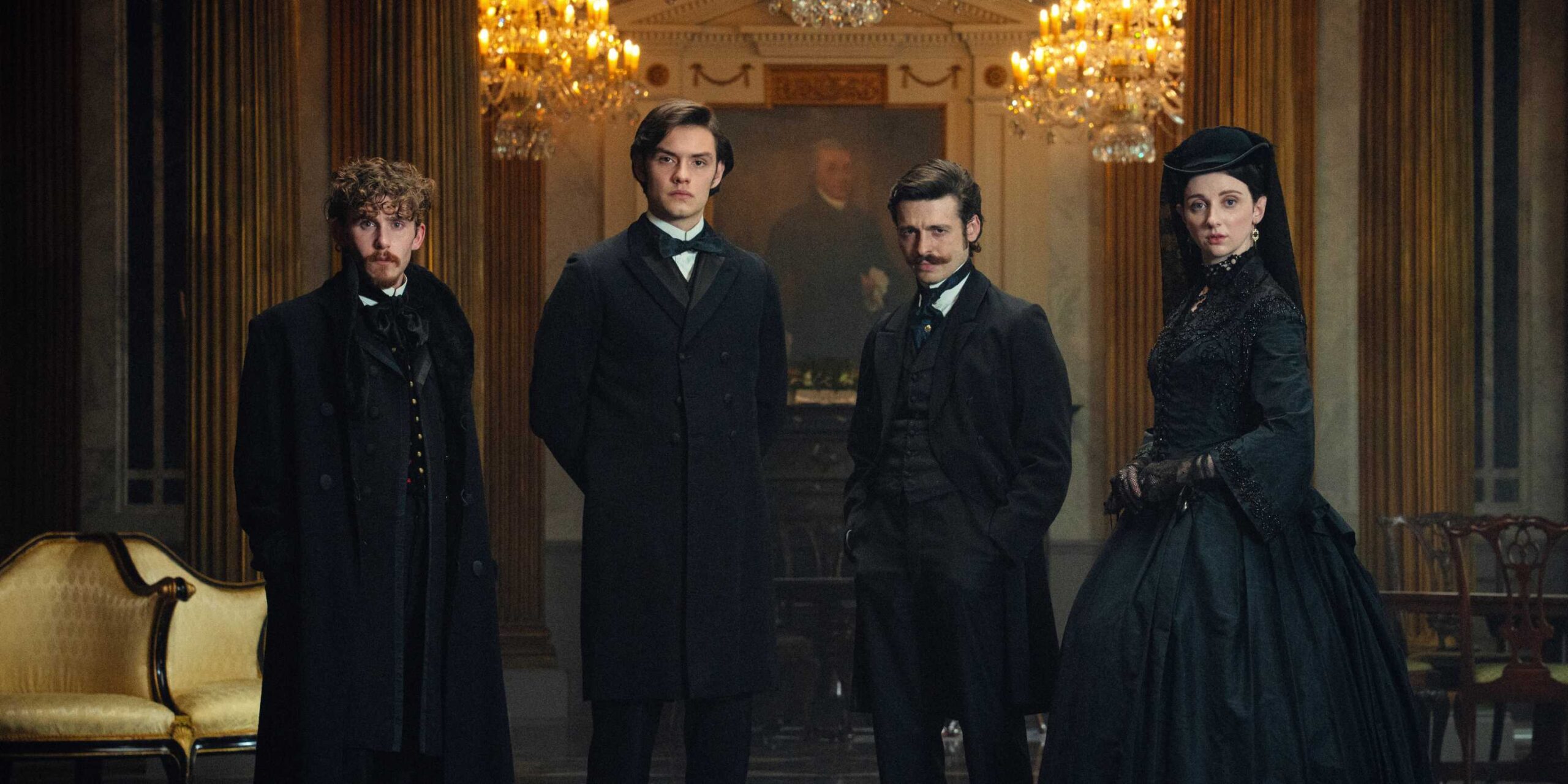 Бенджамин, Эдвард, Артур и Энн Гиннесс в первом сезоне сериала "House of Guinness"