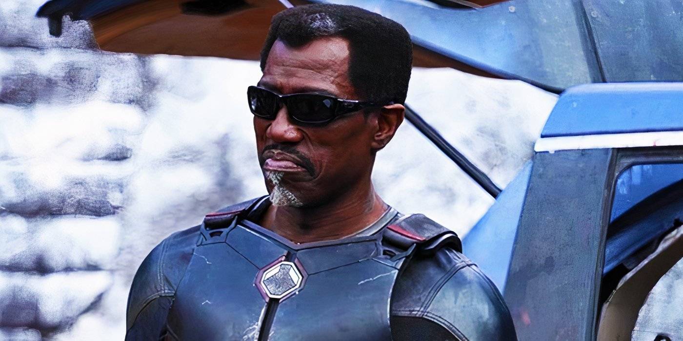 Блейд, выражающий недовольство в Deadpool & Wolverine