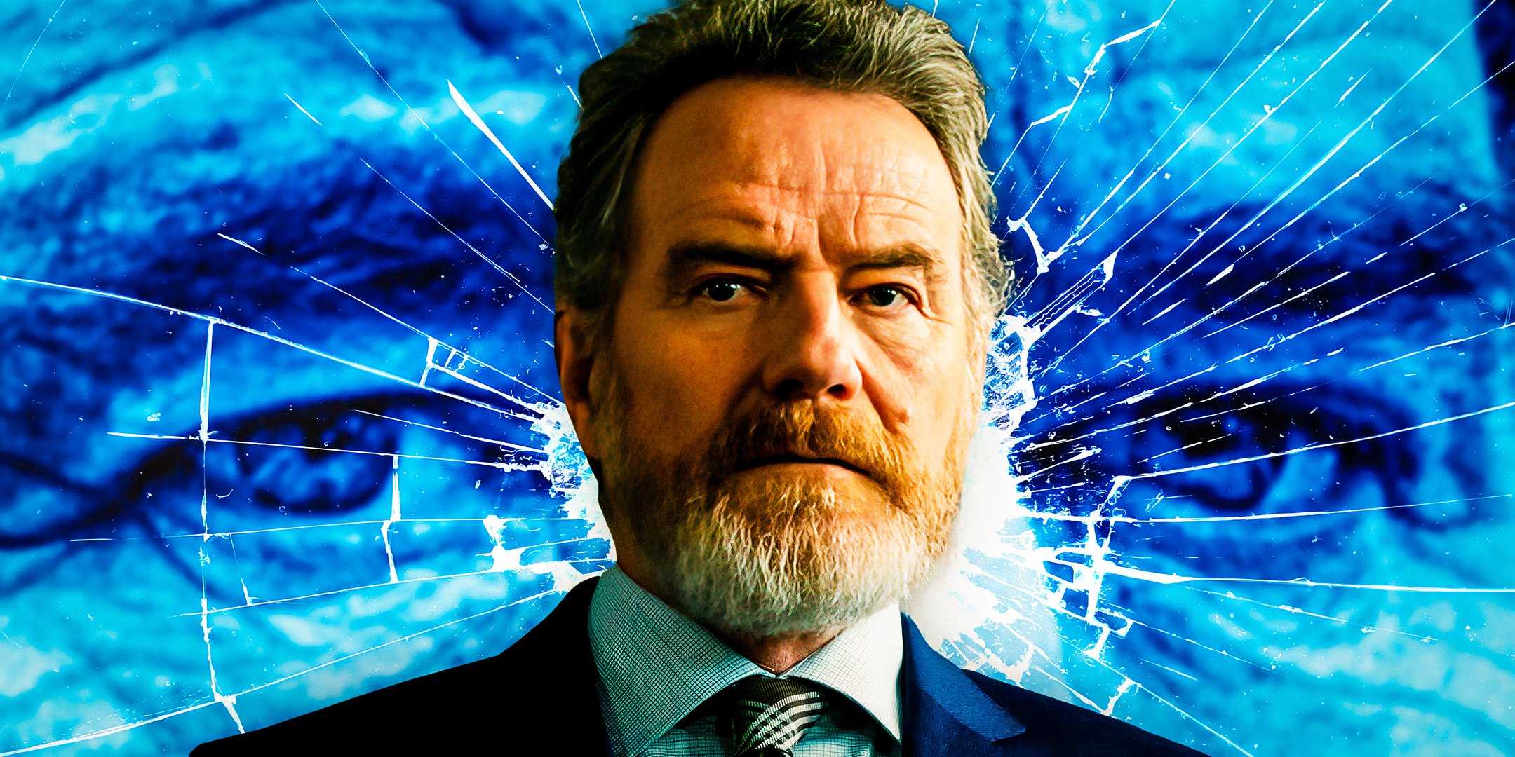 Брайан Кранстон в роли Майкла Дезиато в "Your Honor" с глазами на фоне синего