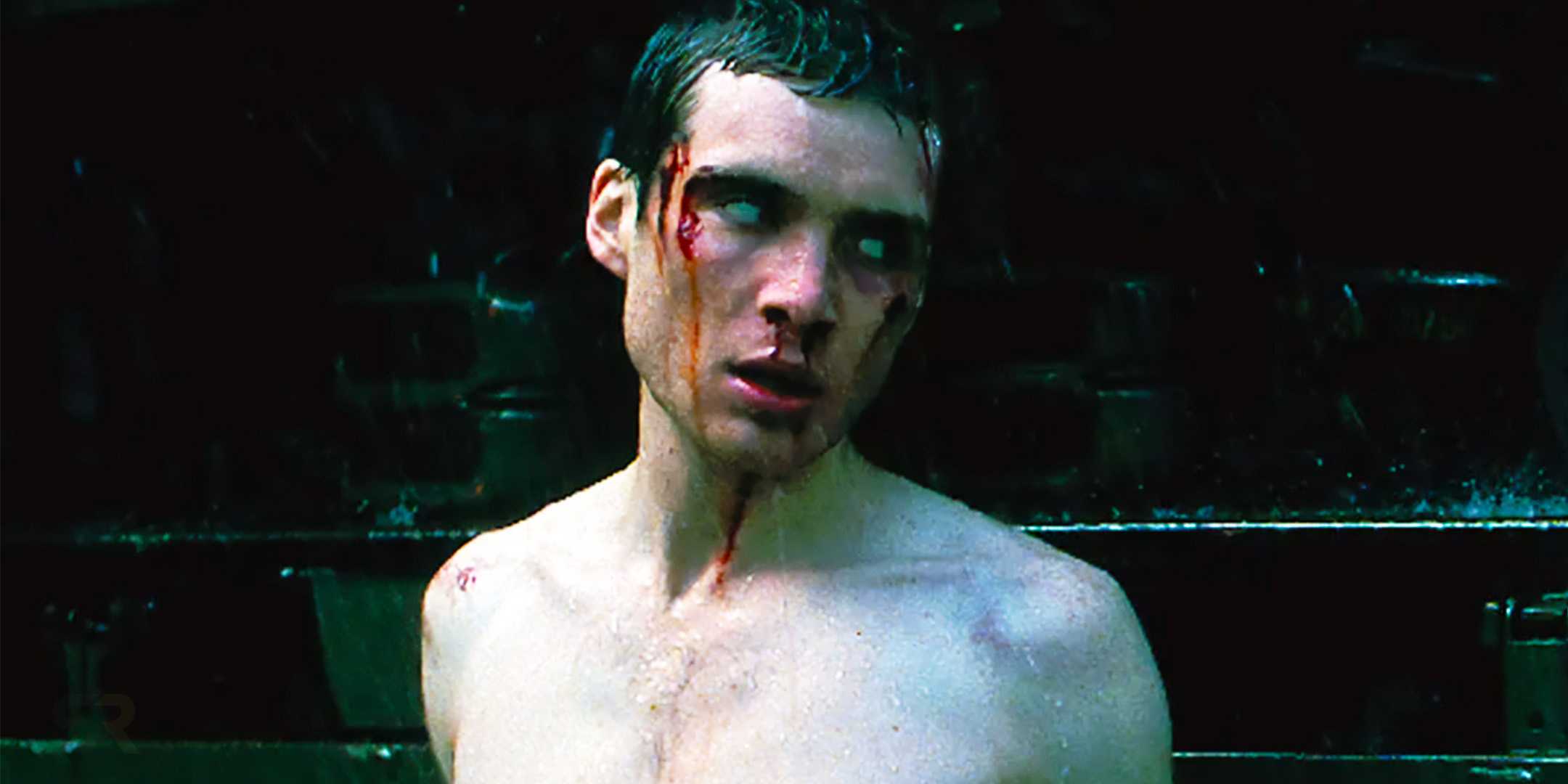 Киллан Мерфи в роли Джима с кровью на лице в фильме "28 дней спустя"