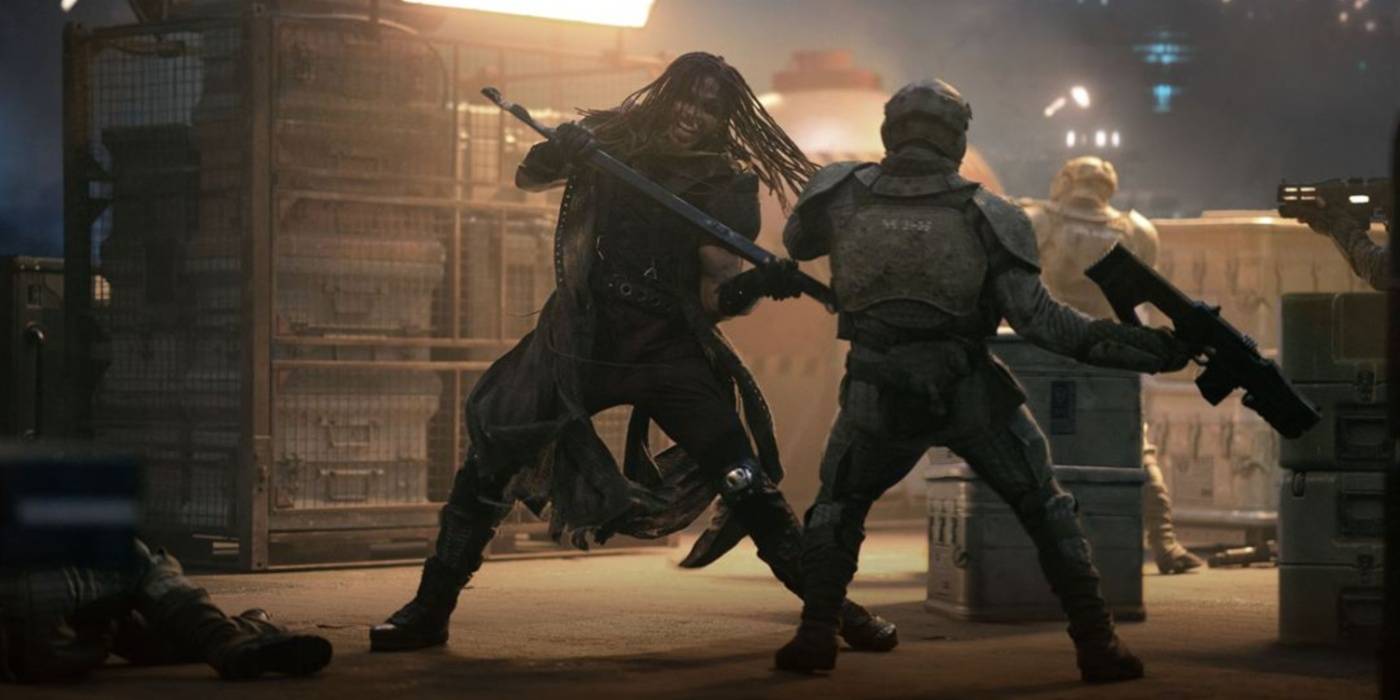 Дарриан Блэксо в бою в "Rebel Moon"