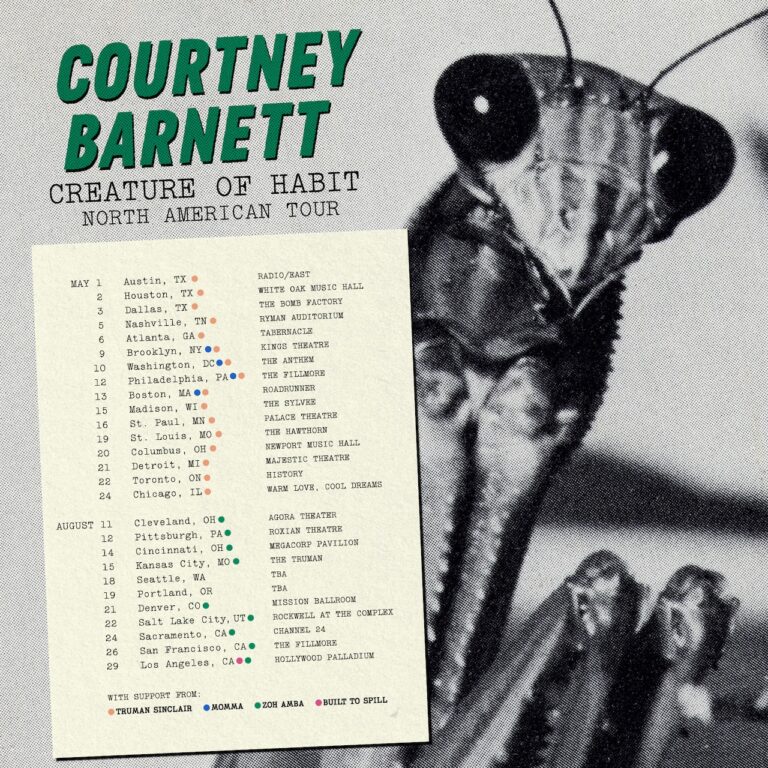 Courtney Barnett анонсировала новый альбом «Creature of Habit» и тур на 2026 год