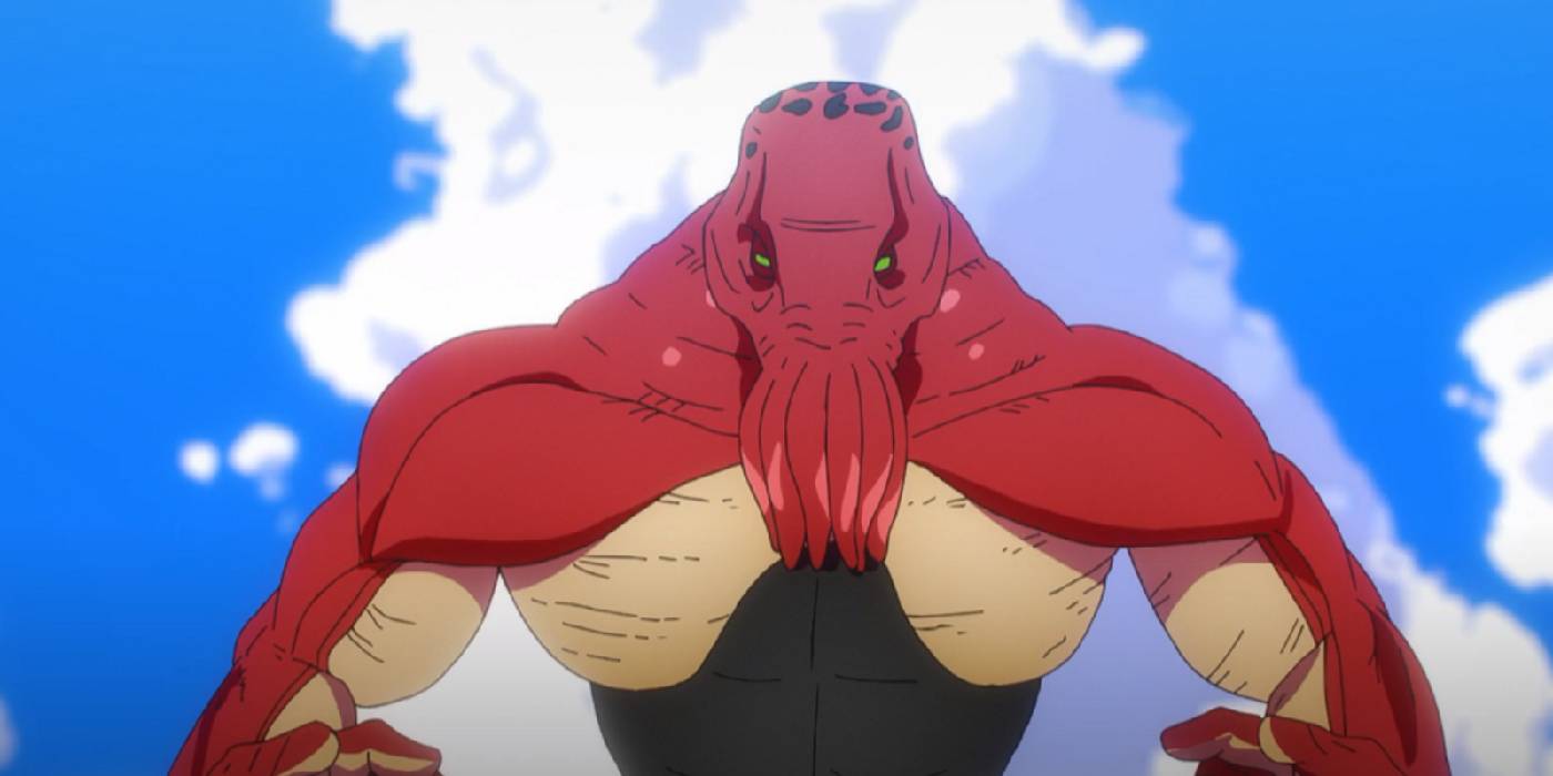 Дагон в Jujutsu Kaisen на фоне голубого неба