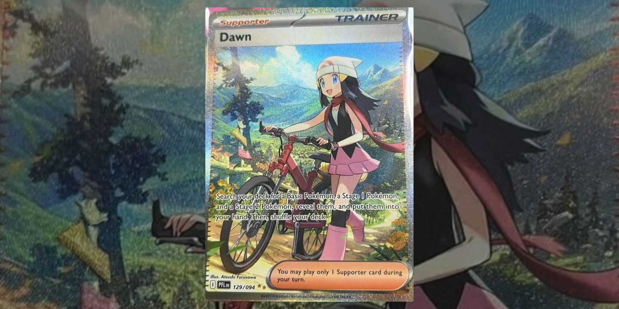 Карта Dawn 129 из Pokemon Phantasmal Flames