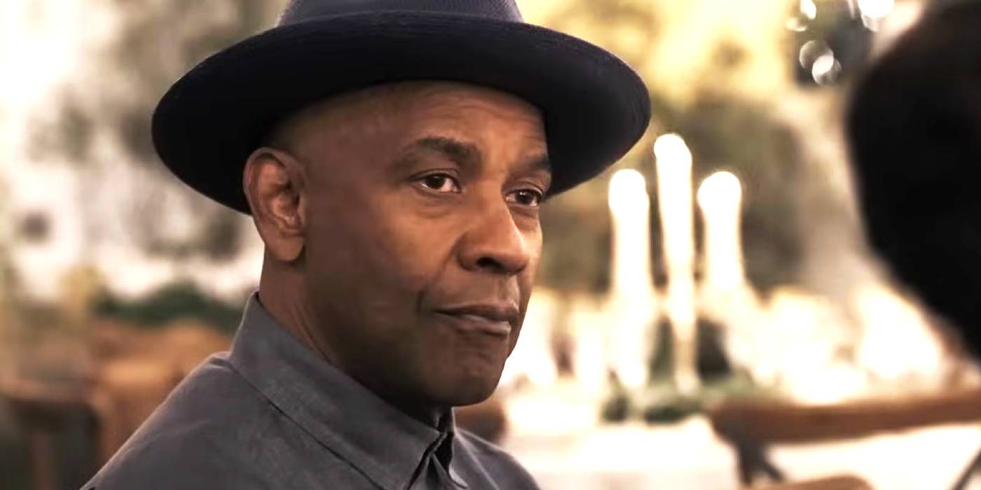 Дензел Уошингтон в шляпе в роли Роберта Макколла в фильме "The Equalizer 3".