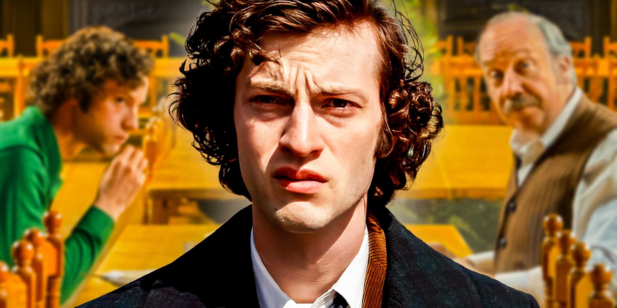 Доминик Сесса и Пол Джаматти в фильме "The Holdovers"