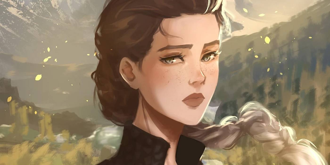 Фан-арт Виолет из Четвёртого крыла