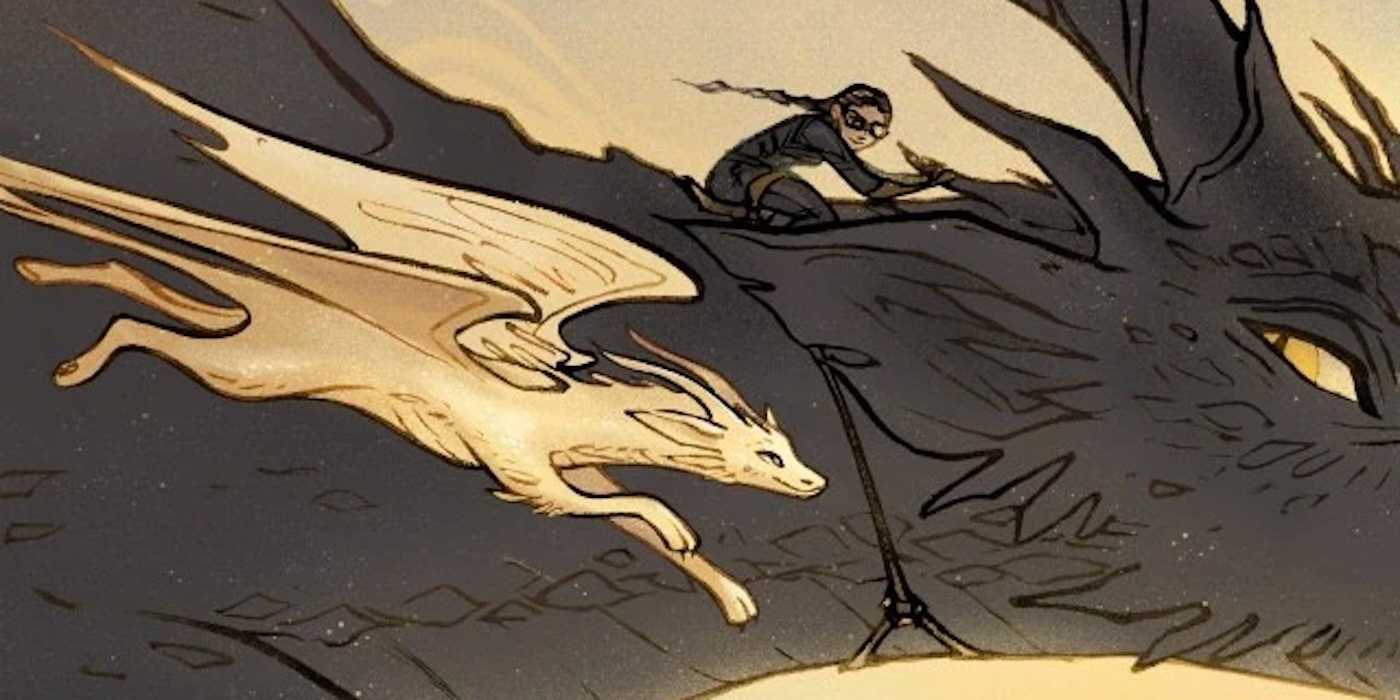 Фан-арт Виолет Тейрн и Андарны, летящих в Fourth Wing