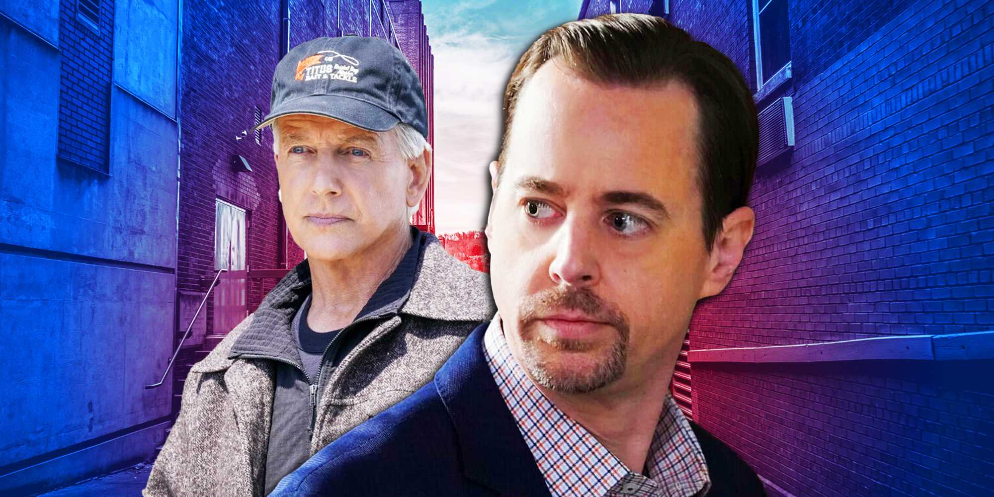 Марк Хармон в роли Гиббса и Шон Мёррей в роли МакГи в NCIS