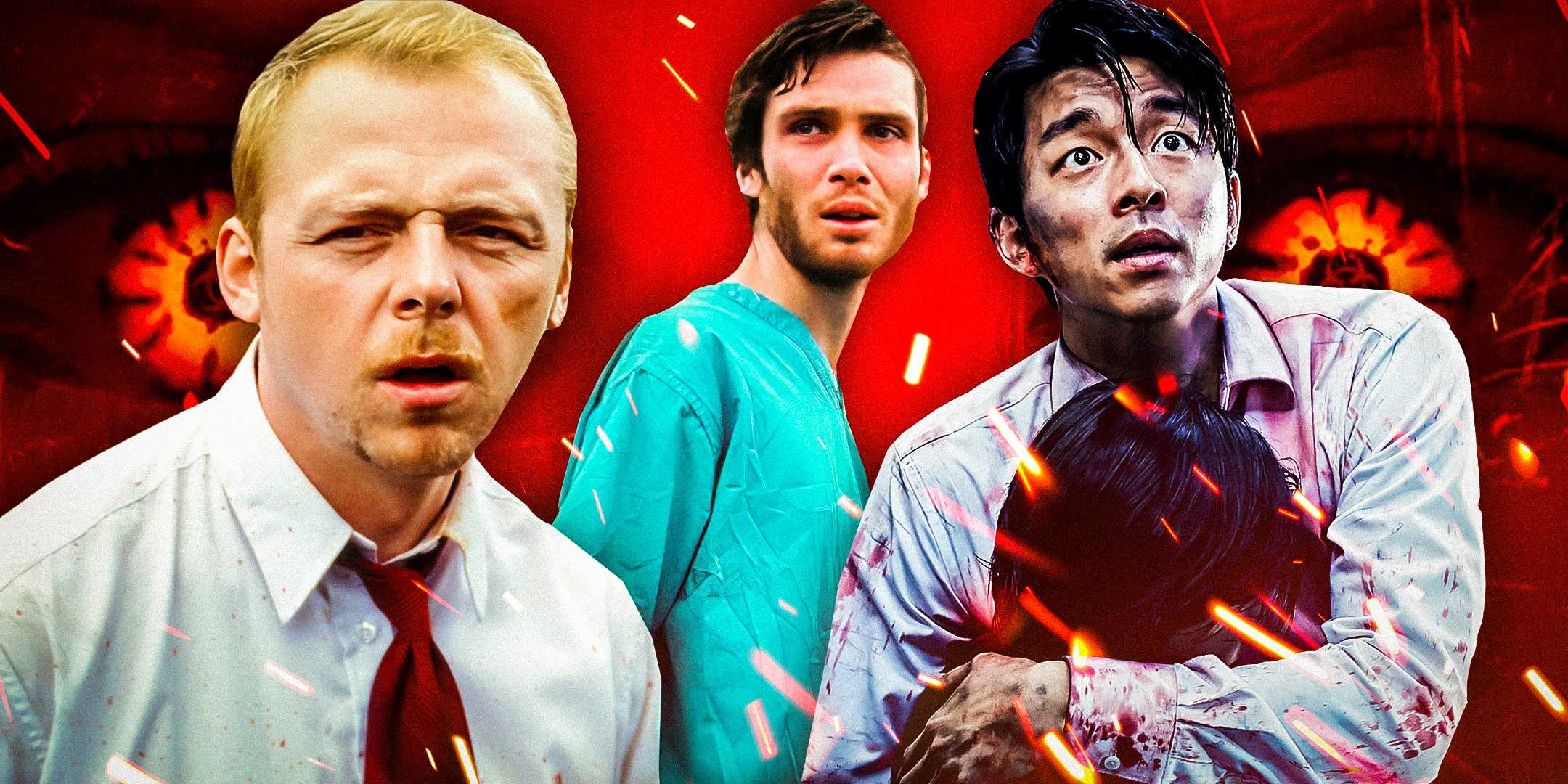 изображение из 28 Days Later, Train to Busan и Shaun of the Dead