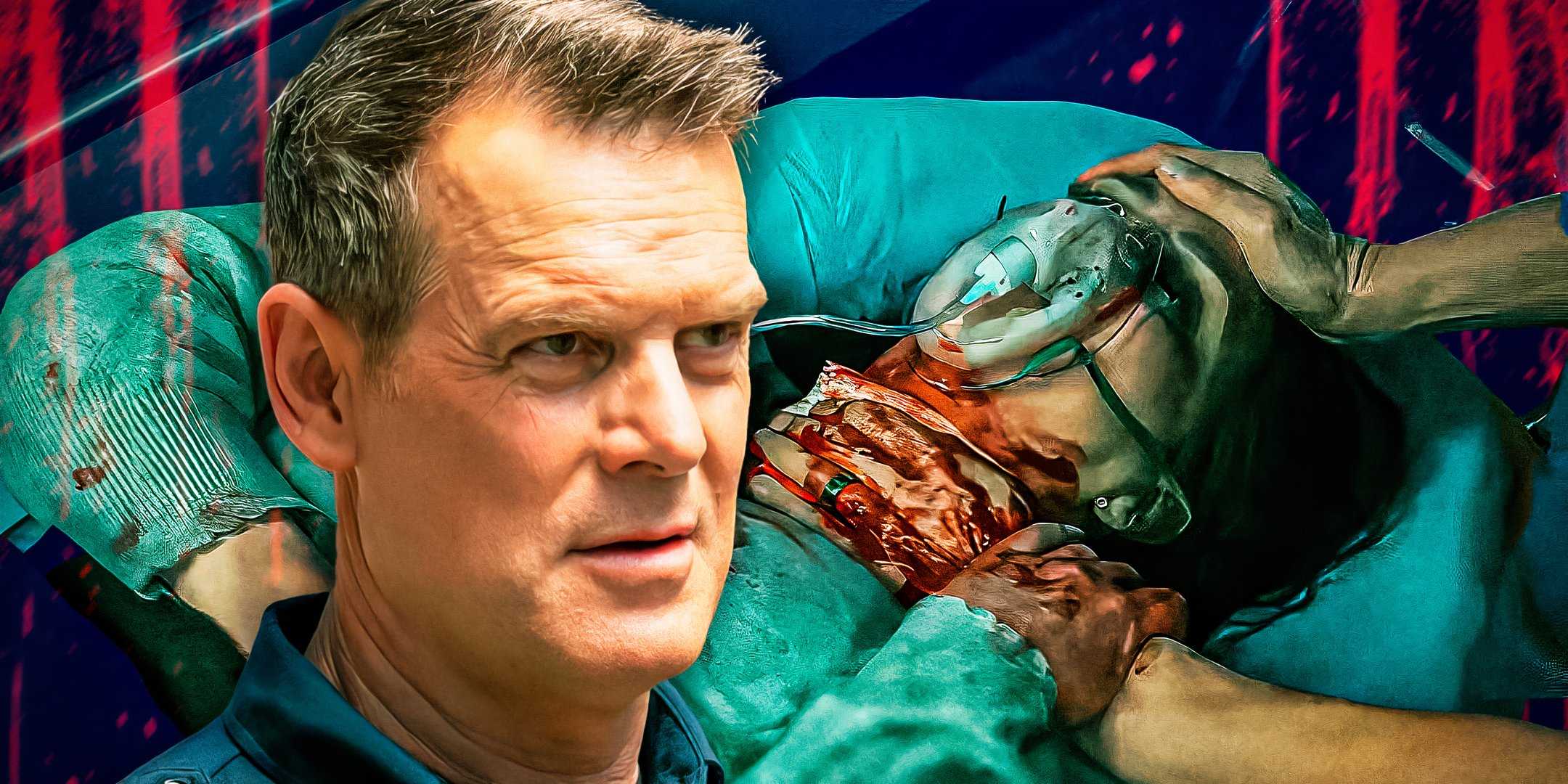 Пит Краузе в роли Боби Наш и Дженнифер Люв Хит в роли Мэди Бакли в 9-1-1.