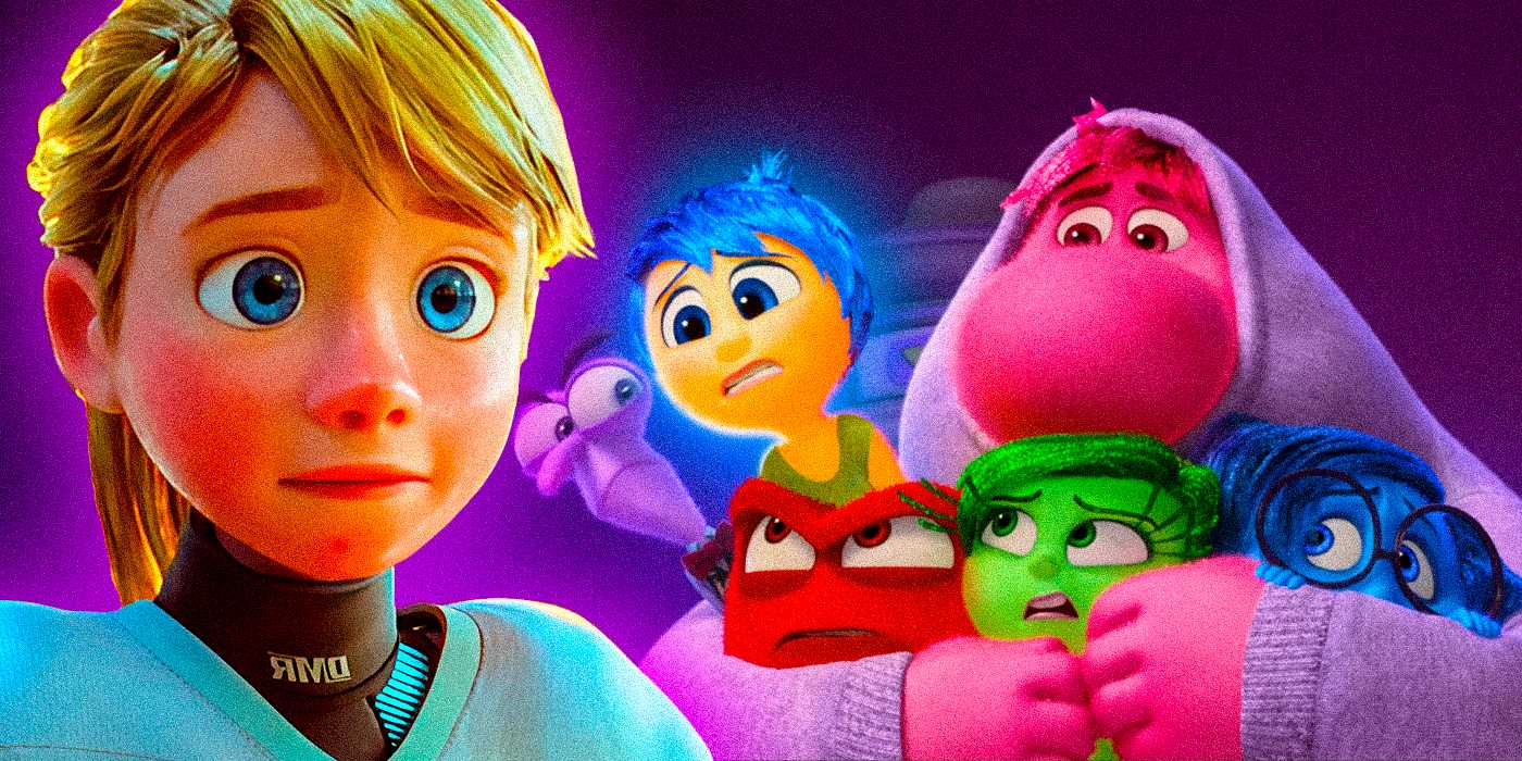 Рили, Страх, Радость, Гнев, Отвращение, Смущение и Грусть в Inside Out 2.