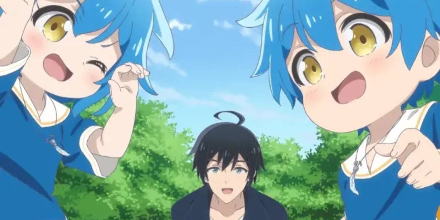 Такуми, Элан и Елена вместе из "Путешествие в другой мир: Воспитание детей во время приключений"