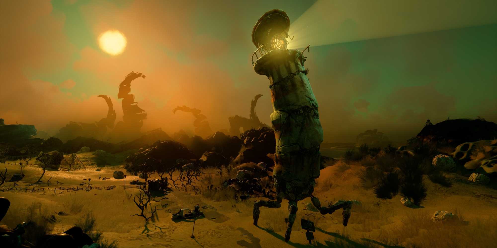 Фонарь ходит по пляжу в Keeper.