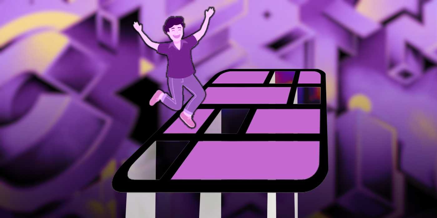 Персонаж, прыгающий на доске Connections.