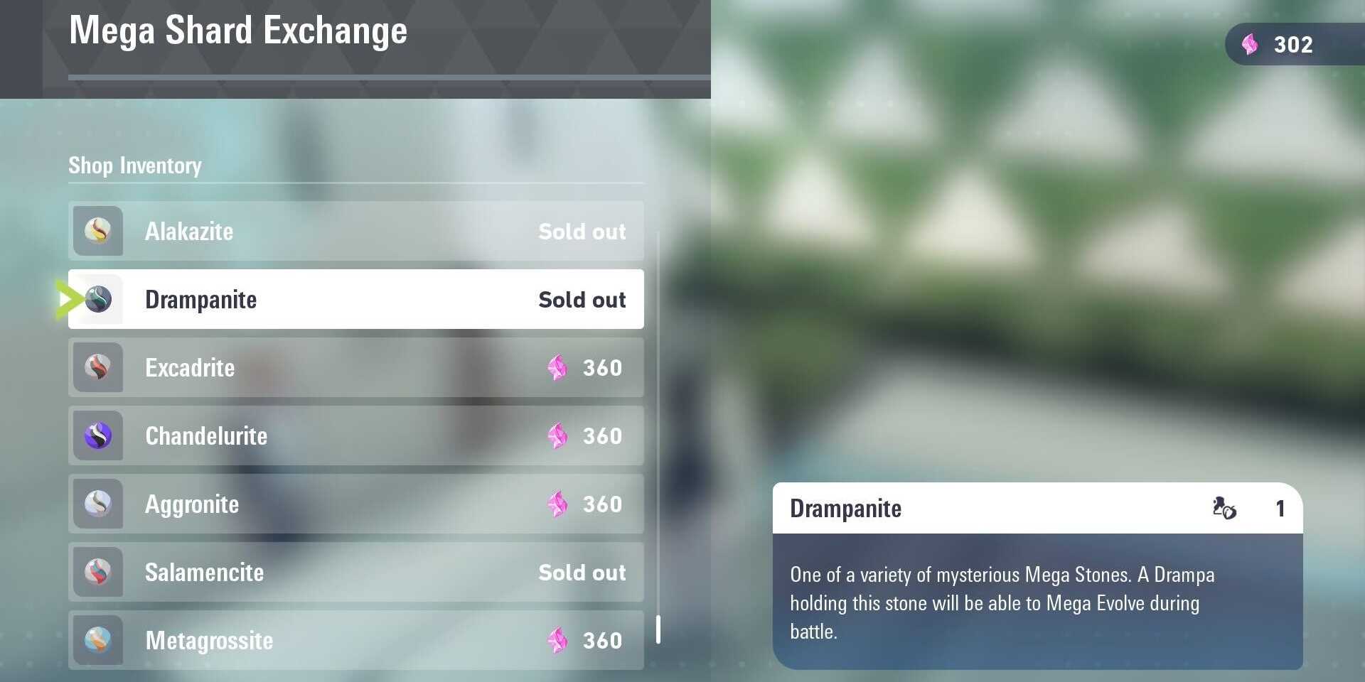 Drampanite выделен в каталоге Quasartico Inc. в Pokemon Legends Z-A.