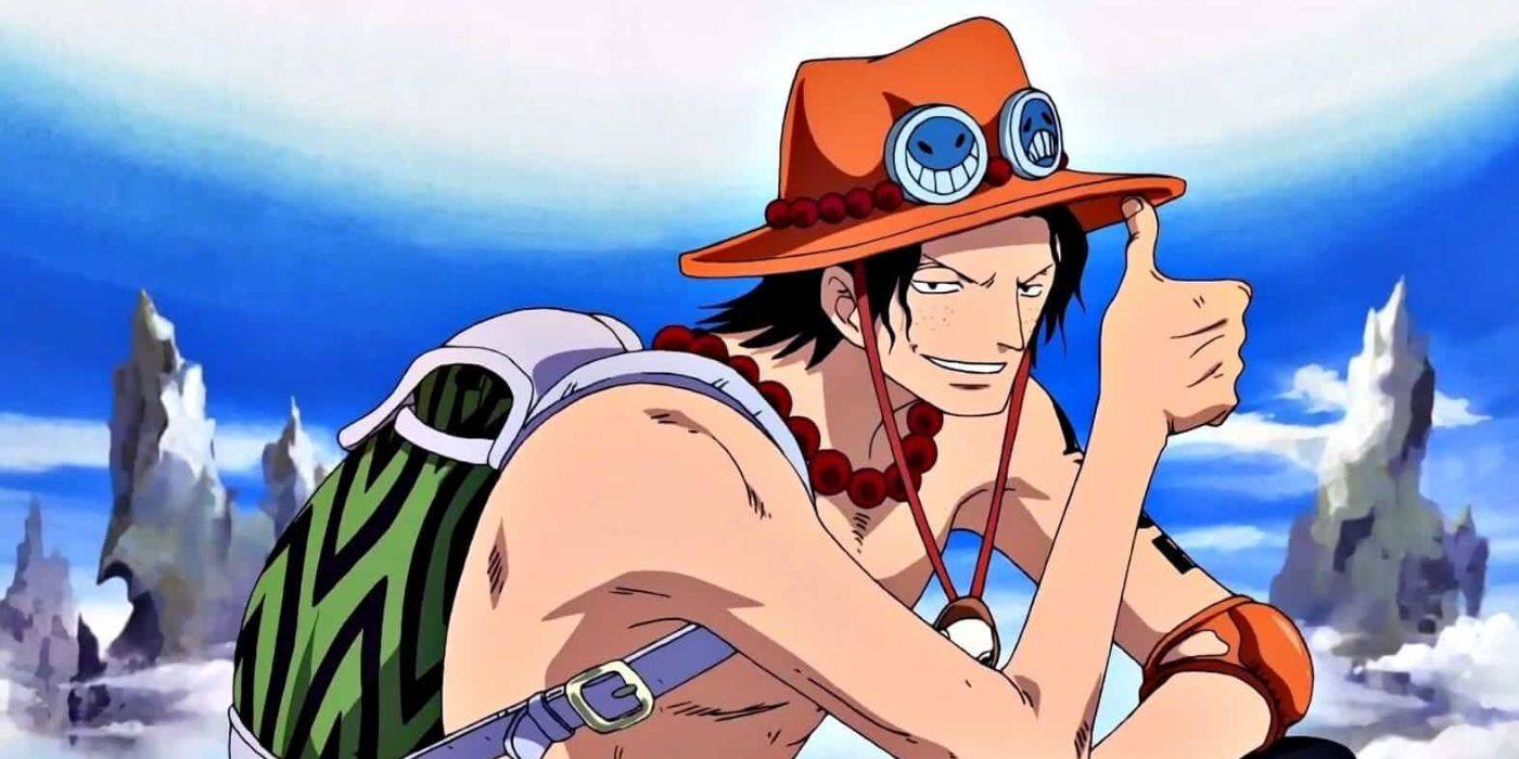 Портгас Д. Эйс из One Piece, улыбающийся.