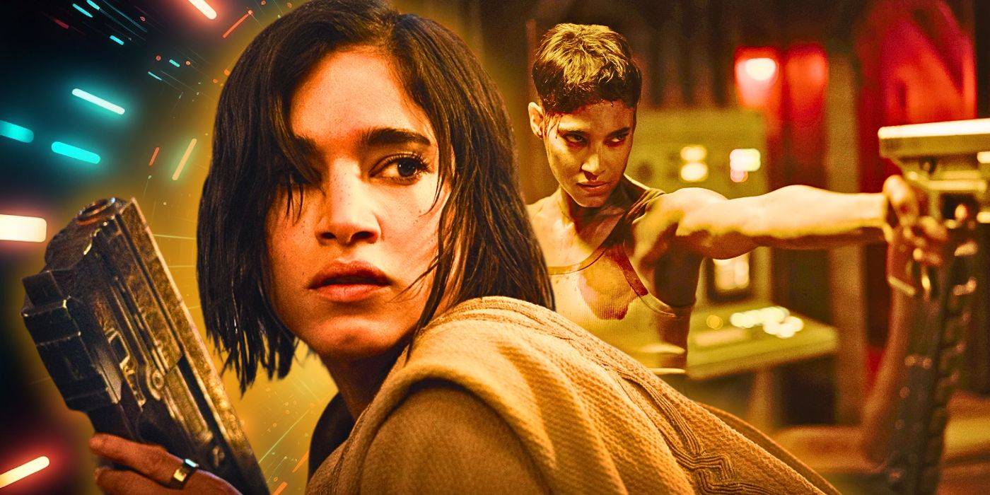 Кастомное изображение двух версий Коры из "Rebel Moon" в исполнении Софии Буттел