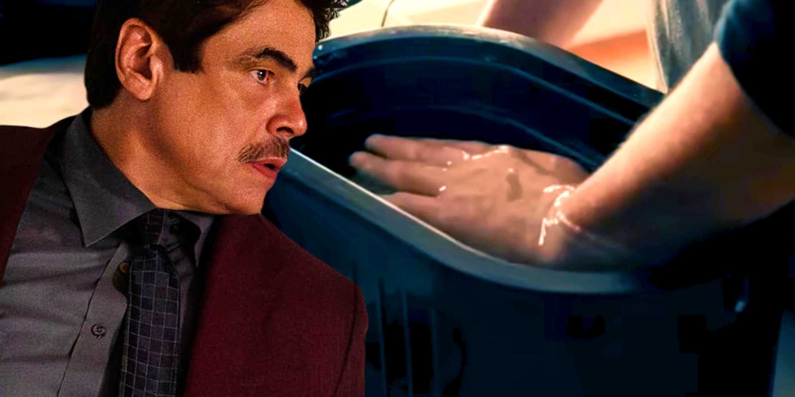 Том опускает руку в воск.