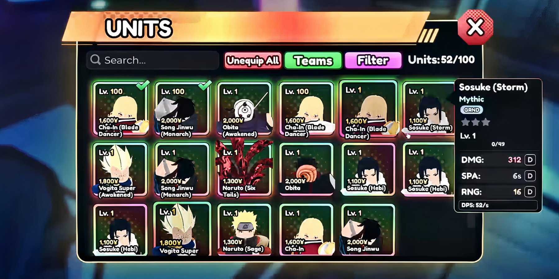 GUI Roblox Anime Vanguard.