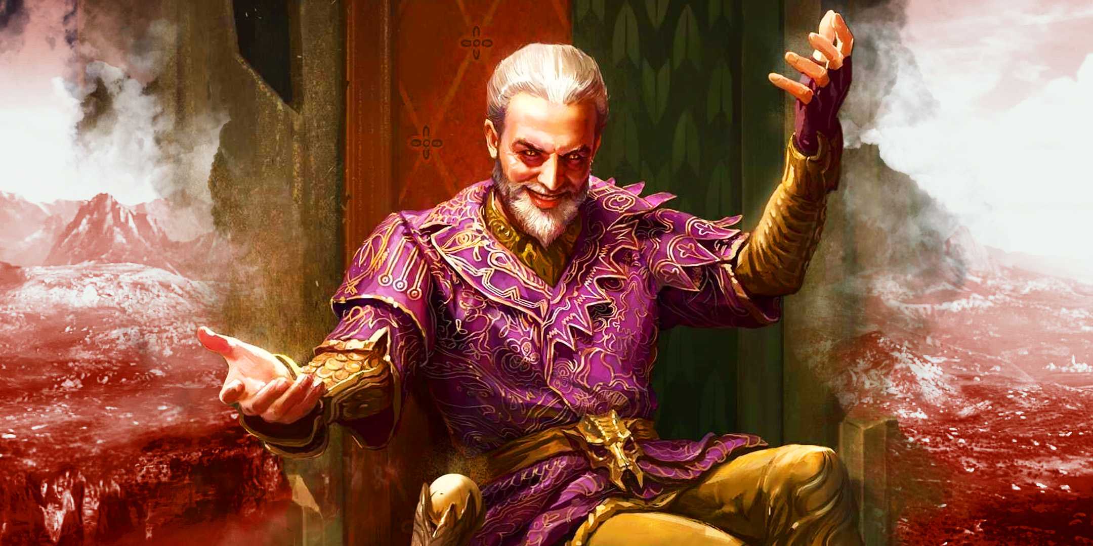 Sheogorath on a throne