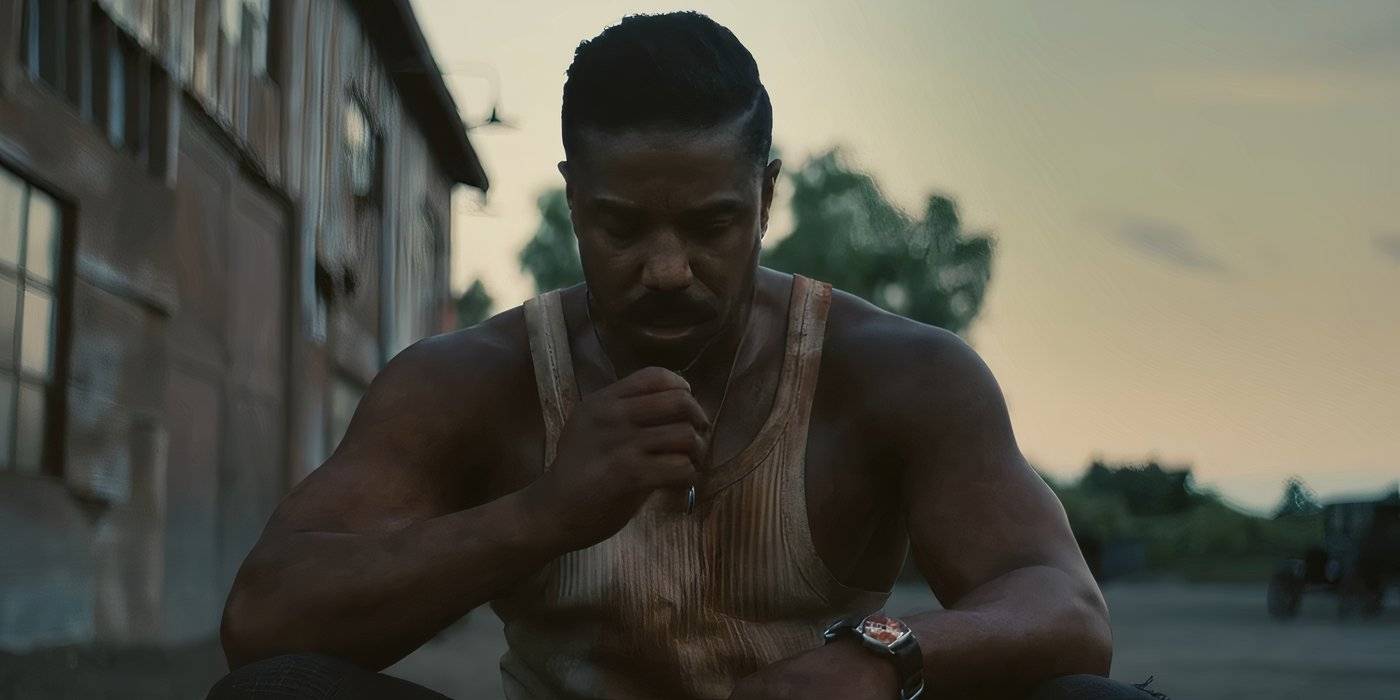 Майкл Б. Джордан сидит в *Sinners*