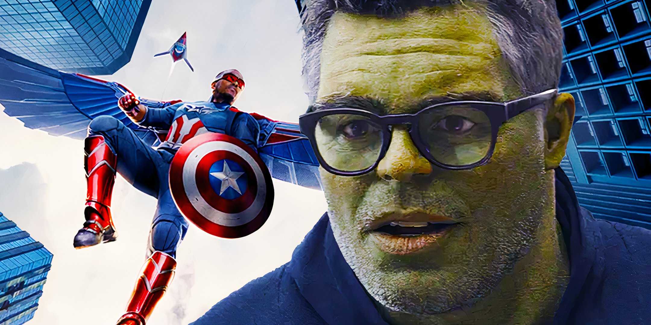 Умный Громоглавный в Avengers Endgame с Самом Уилсоном, летящим в Captain America Brave New World