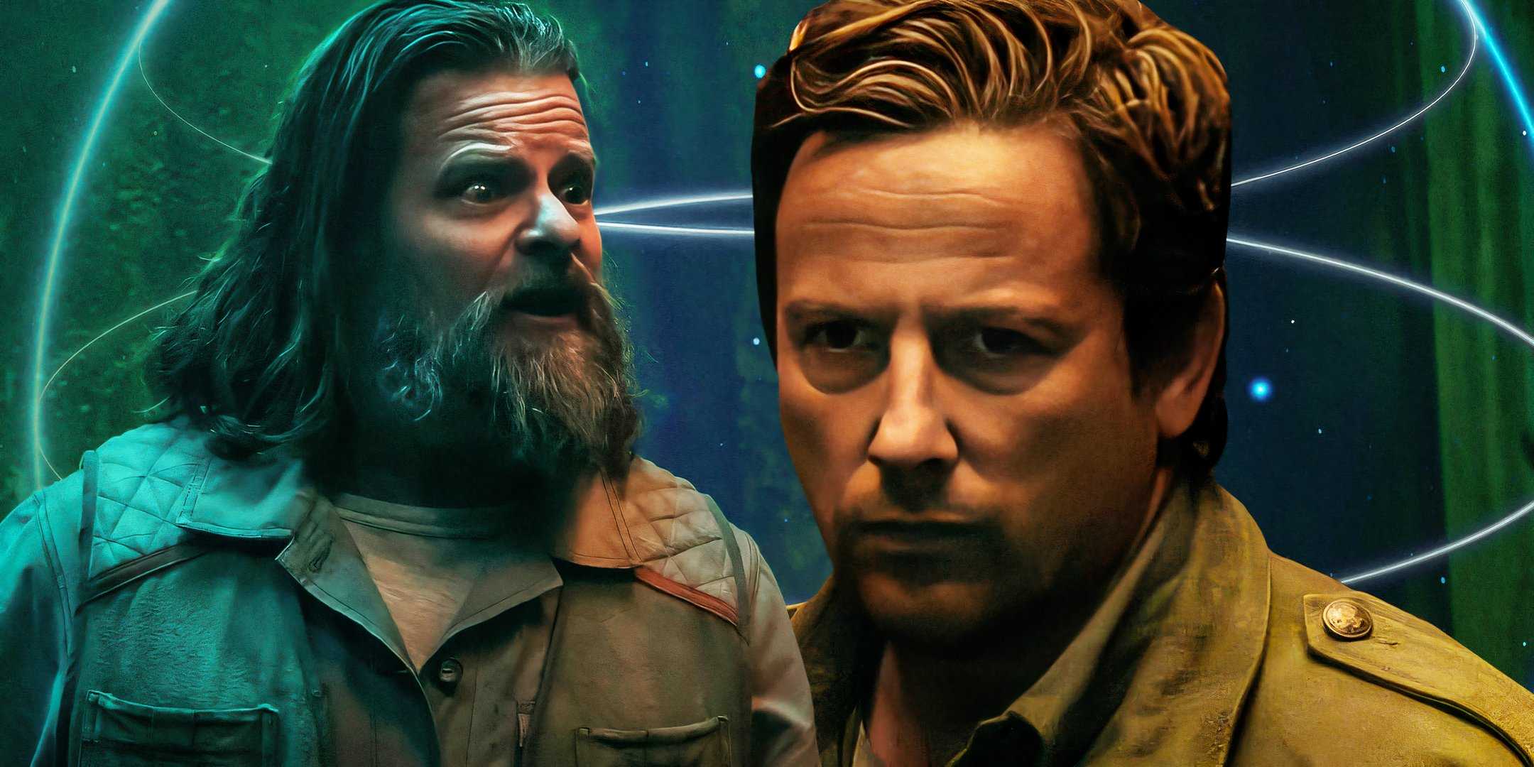 Стив Занн в роли Соло и Росс Маккал в роли шерифа "Silo" в 2-м сезоне