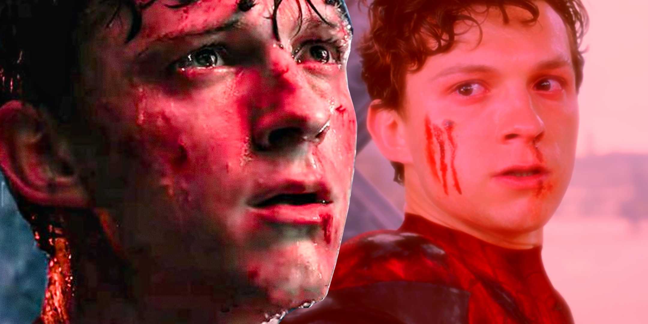 Человек-паук в No Way Home с фоном Far From Background, кастомное изображение MCU