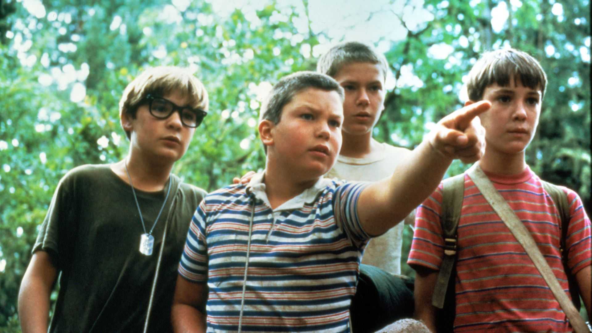 4 ребенка в фильме "Stand by Me"