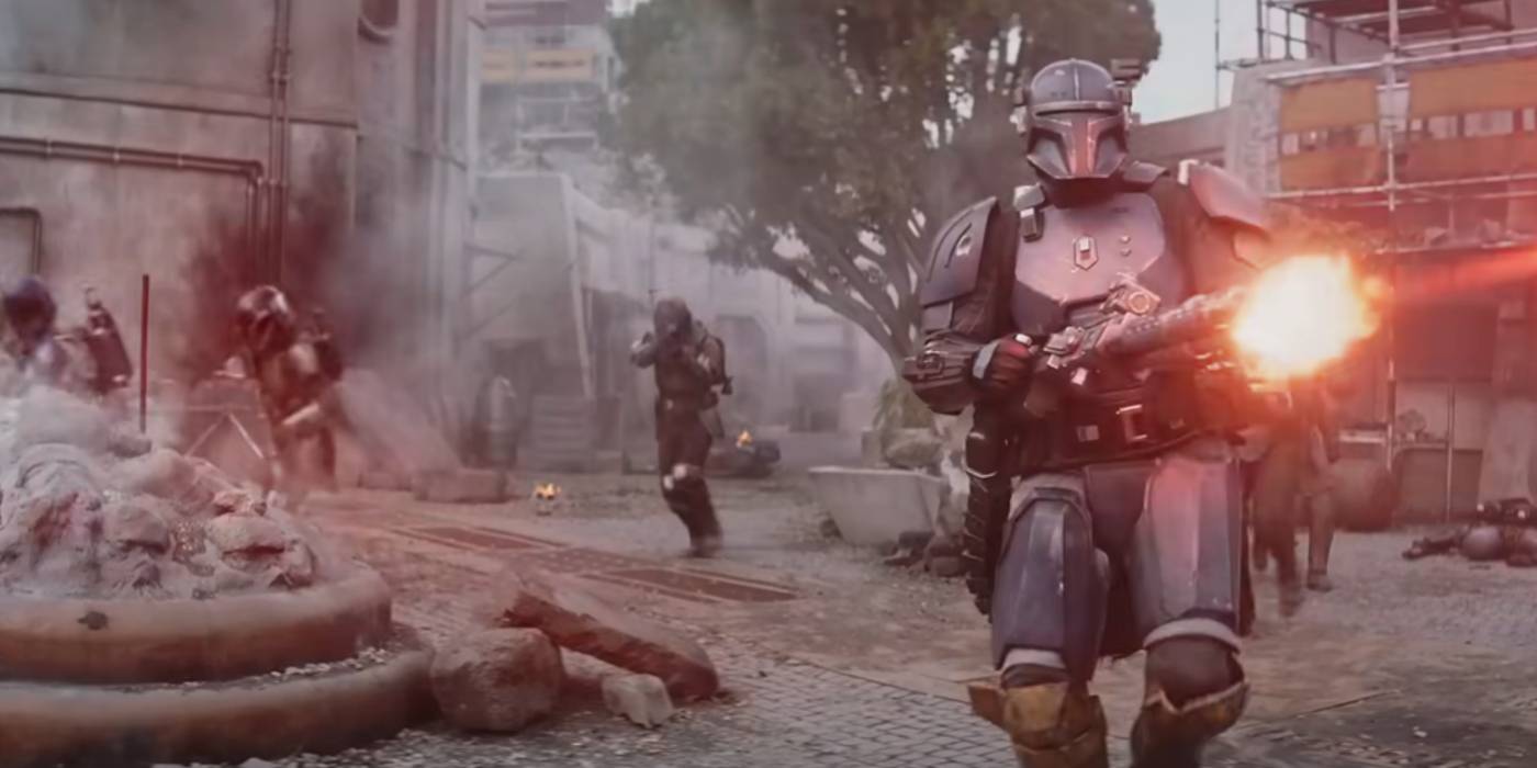 Мандалорцы сражаются с пиратами на Неварро.