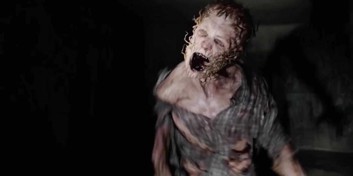 Человек, пораженный вирусом "Флейр", кричащий в "Лабиринте"