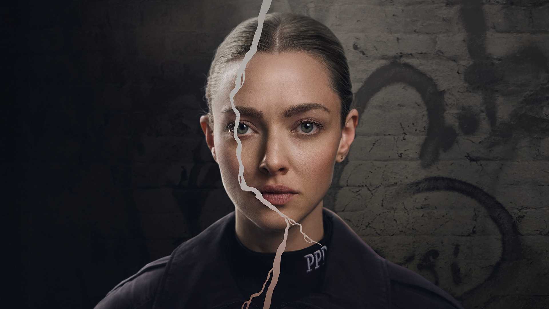 Постер к "Long Bright River" показывает Эманду Сейфред с рекой, текущей по ее лицу