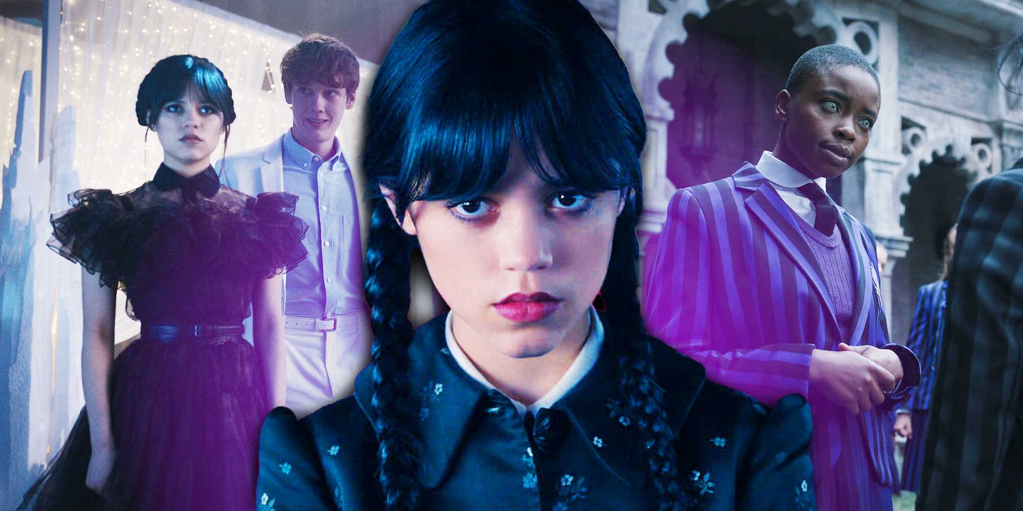 Уэнсдей, Тайлер и Бианка из "Wednesday"