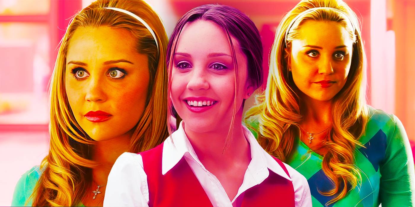 Смешанное изображение Эманды Байнс в ролях в фильмах «Easy A» и «Big Fat Liar»