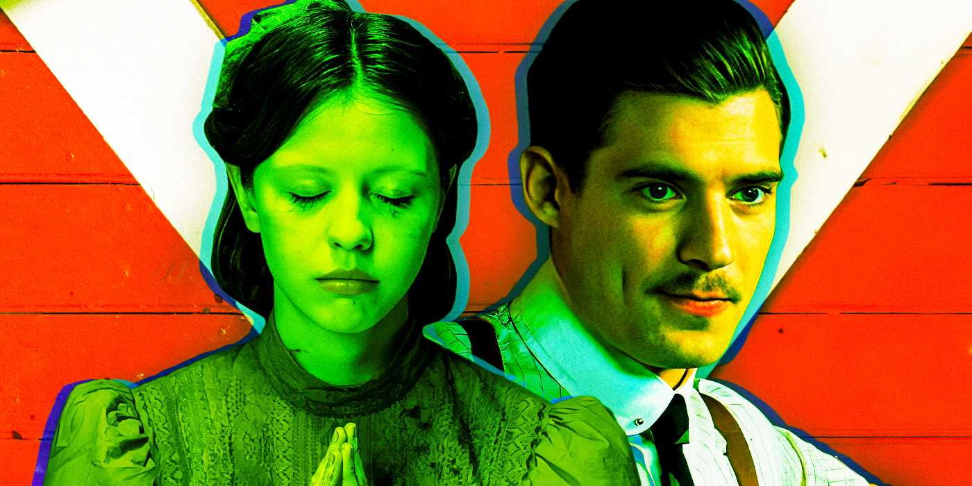 Миа Готт и Дэвид Коренсвет в фильме *Pearl*