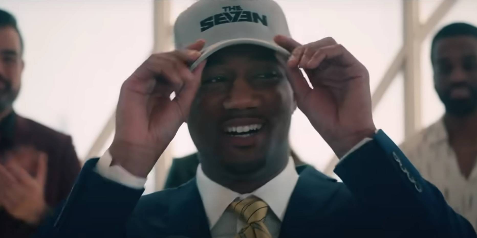 A-Train wearing a baseball cap in Gen V