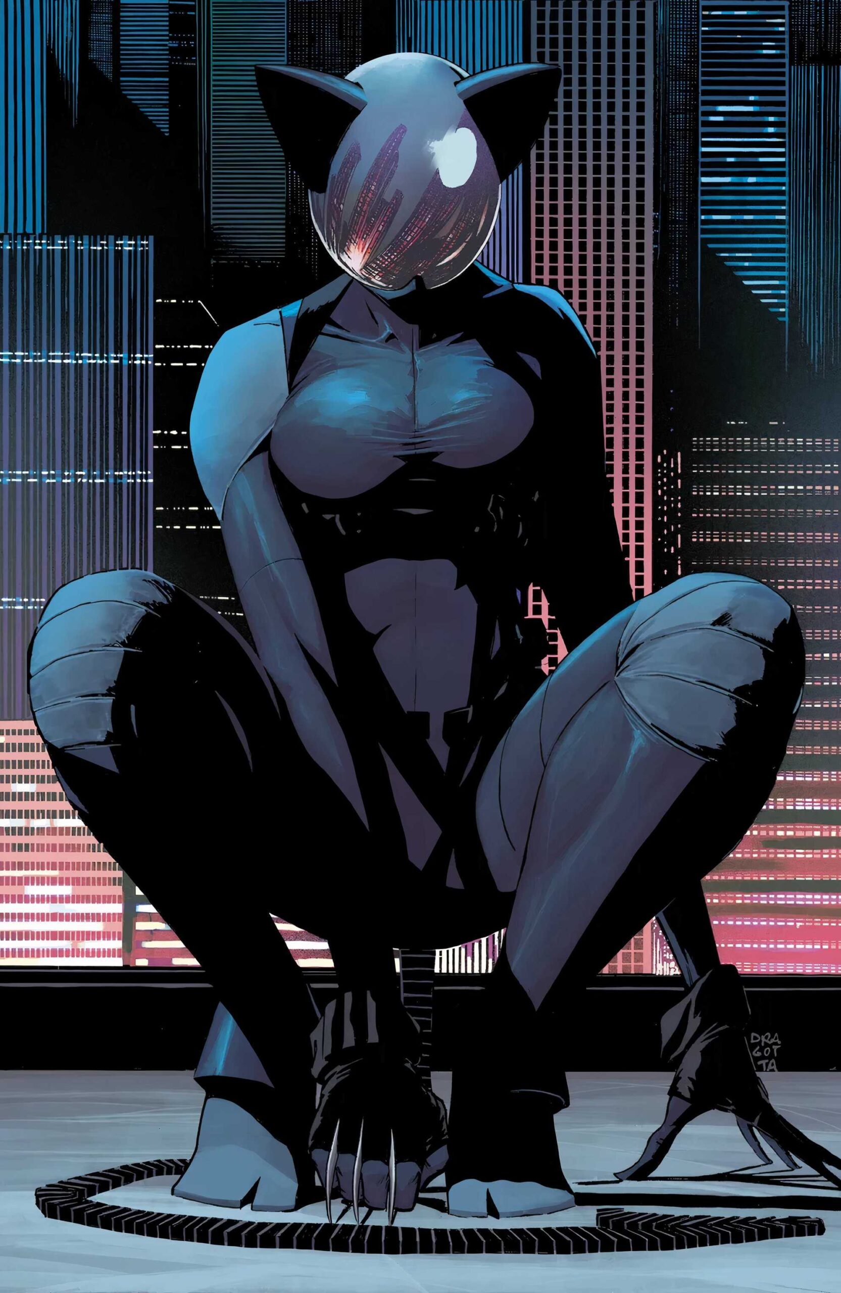Absolute Catwoman on Absolute Batman 13 Cover DC