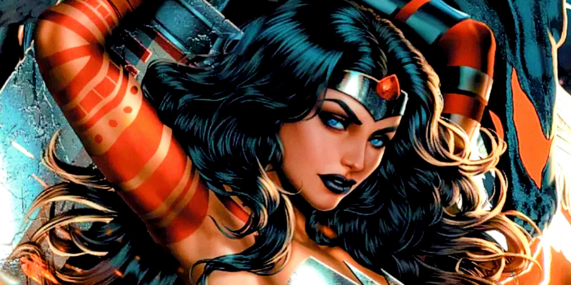 Абсолютная Чудо-женщина позирует для камеры в DC Comics