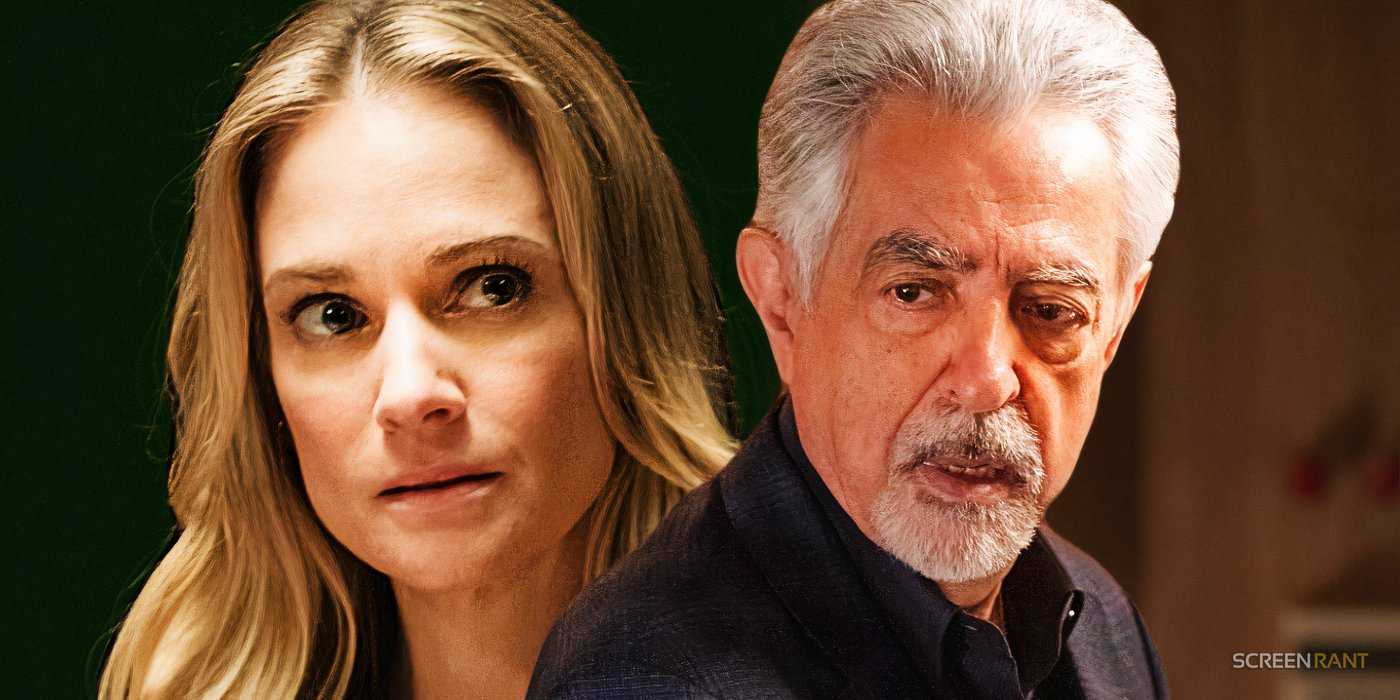 AJ Cook как JJ и Joe Mantegna как Rossi, выглядящие шокированными в Criminal Minds: Evolution